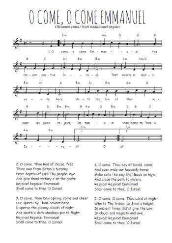 O come, o come Emmanuel